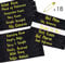 STAY GENT 18 Stück Bride Tribe Schärpen Set 17 Schwarz mit 1 Weiß-Bride Schärpe Junggesellinnenabschied - Team-Braut und Mädchen-Nacht Heraus Favor