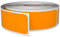 Aufkleber Neon Orange 100 x 51 mm eckige Sticker - 4 x 2 Zoll 250 Stück Royal Green