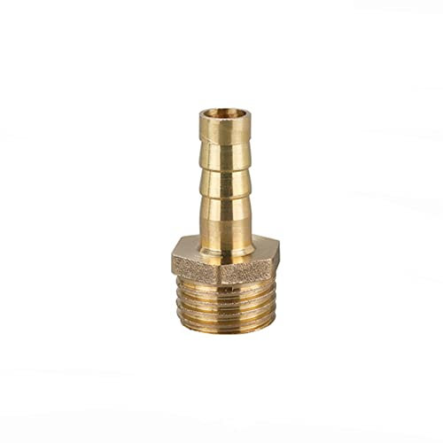 1 Stück BSP Schlauchanschluss Messing Stecker Fitting 6mm/8mm/10mm/12mm/16mm/19mm/25mm, Schlauch Barb Schwanz männlich BSP Außengewinde Adapter