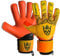 Keeperking Torwarthandschuhe Erwachsene Kinder Jugend mit und ohne Fingerschutz Fußballhandschuhe abnehmbar fingersave 4mm Unisex (8, Orange- Abnehmbar FS)