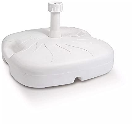 URBNLIVING Pied de parasol en plastique blanc anthracite 18 l