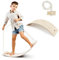 MAMOI® Balance Board für Kinder, Balance wippe, Balancieren und Gleichgewichtstrainer, Balanceboard, Balanceboards indoor, Balancierbrett, Wobble Board aus Holz, Balance-board mit matte ab 3