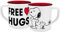 Tasse Peanuts Free Hugs Emaille-Optik 400ml o Verp