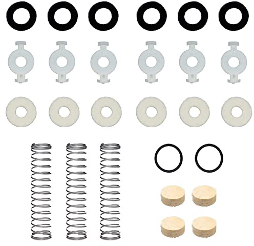 Cheerock Trumpet Repair Kit with Valve Springs Felt Washers Water Key Corks