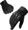 Firschoie Militärische Handschuhe Mit hartem Knöchelschutz und 2-Finger Touchscreen, Geeignet für Dschungelerkundung, Trekking, Motorrad, MTB-Fahren (Schwarz, Unisex-Erwachsene)