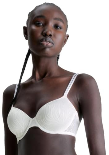 Calvin Klein Damen Demi-Cups BH Lightly Lined mit Bügel, Weiß (White), 90D