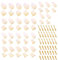 HUAZIZ 290 Stück 2.8mm Pitch (2/3/4/6/9 Pin) Hellgelb Draht Stecker Gehäuse Terminal, Flachstecker Kit, Männlich & Weiblich Stecker Gehäuse, für Motorrad, Fahrrad, Auto, Boote