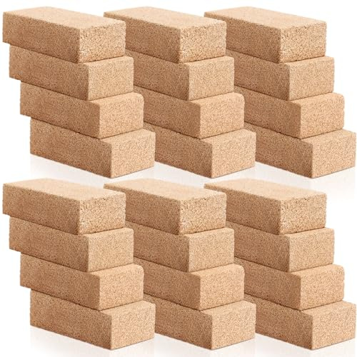 Ripeng 16 Pcs Fire Bricks Bulk, 3200°f High Temp Insulating Fire Brick for Forge, Kiln, Pizza Oven, Wood Stove, Grill, Furnace, Smelting, Fireplace, Blacksmithing (9 x 4.5 x 2.6 Inch)