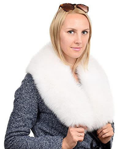 FOX FASHION Pelzkragen aus Fuchsfell Echtfell Kragen Pelz Stola Fell Fuchs Fell Fellkragen Echtpelz Fuchskragen Winter