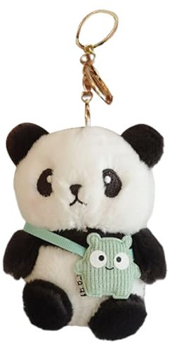Jomewory Plüsch Panda Schlüsselanhänger - Süßer Panda Autoschlüsselanhänger | Für Rucksack, Autoschlüssel, Handy, Tasche und Mehr Für Damen, Herren, Kinder