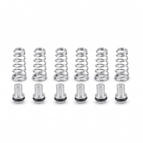 Tellerventil, 6er-Set Keg Poppet Universal-Tellerventil Tellerventil-Fass Für Homebrewing Ball Lock Poppet Valve Lock Keg Posts Set