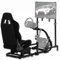 Dardoo G920 Adjustable Racing Sim Cockpit with Monitor Stand and Seat, Steering Wheel, Pedals, and Handbrake not Included