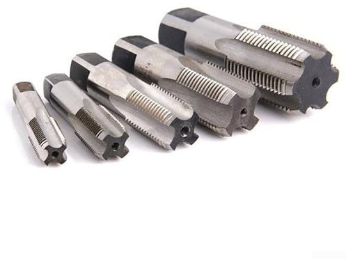 Metall-Gewinde-Schneidwerkzeuge, G1/4, G3/8, G1/2, G1/8, G3/4 Kegelrohr-Gewindebohrer-Set für Handbohrer, Stahlgewinde, metrisches Gewinde, Stahlgewinde, Gewindebohrwerkzeug (G1/2)