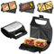 HOMELUX 3-in-1 Sandwichmaker Kontaktgrill Waffeleisen mit Antihaftbeschichteter Abnehmbare Platten, 800W Multifunktionsgerät Grill für Panini Waffeln, BPA Frei, Für Reisen Camping Geburtstagsfeiern