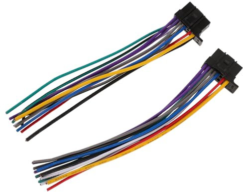 Veemoon Kit Cavi Per Auto - 2 Cavi Radio Per Audio Auto Cablaggio Stereo Con Connettori Per Altoparlanti