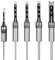 Square Hole Drill Bit Set, 5pc Woodworking Mortising Chisel Hole Saw Drill Bit Set 6.4mm / 8mm / 9.5mm / 12.7mm / 16mm