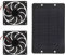 Kit de Ventilador de Panel Solar, Plástico de Silicona 10W 12V 2A Ventilador de Escape con Energía Solar Ventilador Doble con Panel Solar Ventilador Dual con Panel Solar