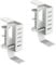 Ohsilv Desk Side Vertical Laptop Stand,No Drill Laptop Desktop Mount,Hanging Laptop Holder for Desk Side,Clamp on Desk White