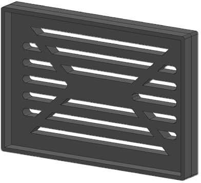 Kaminrost - Passend für Drooff Kaminöfen inkl. Modellübersicht - Ascherost Kamin aus massivem Stahl - feuerfest & hitzebeständig - Kaminrost Feuerrost Kaminofen Rost [255x175x30 mm]