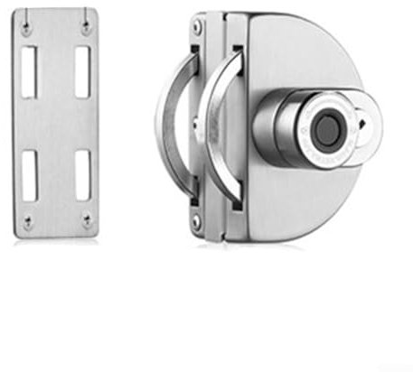 Cerradura electrónica de la puerta de cristal, cerraduras inteligentes de la huella dactilar para puertas individuales y dobles de cristal de 8-12m m (puerta única)
