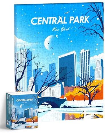 PieceRelax Puzzle Wandbild – Studio Inception - Days in New York - Central Park | 366 Teile | DIY-Puzzle zum Aufhängen | Wanddeko für Zuhause & Büro [HN1404]