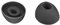 Generico per OPPO Enco Air 2i/Air 3i Orecchio Punte Coprire Silicone Sostituzione 3 coppie per OPPO Air3 Pro/Air4 Pro/Free3 (Black)