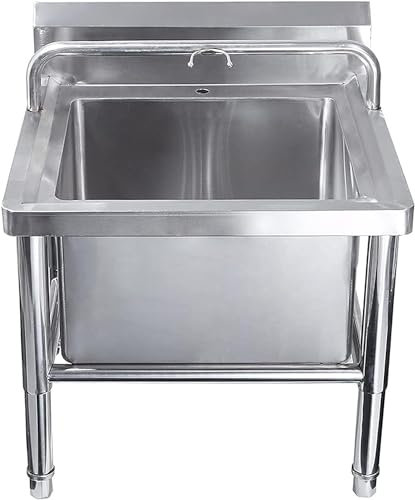 CNBYDK Évier de Nettoyage de Sol Commercial Portable pour la Maison ou l'hôtel, Station de Lavage Autonome, évier de Nettoyage de Sol, Bassin de Service de n