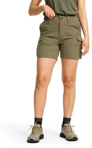 RevolutionRace Adventure Cargo Stretch Shorts für Damen, Leichte und Praktische Wandershorts