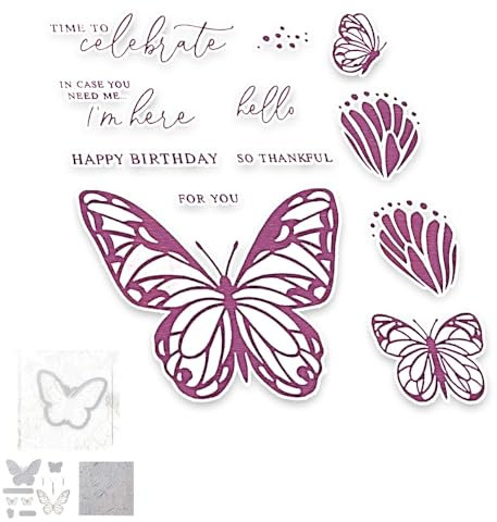 2025 Neue Weihnachten Tiere und Blumen Metall Schneiden Sterben Und Stempel Set, Für DIY Kunst Geburtstage Scrapbooking Handwerk Supplies Stamping Fotoalbum (M0857-stempel und Stanzformen Set)