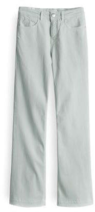 OPUS PANTS Damen Flared | Melly Bright Flared Jeans Mid Rise aus stretchigem Tencel Mix Green Glow, 38 L28