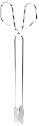 BBQ Holzkohle Zange Multifunktionale Feuer Log Zange 10,04 Zoll Brennholz Greifer