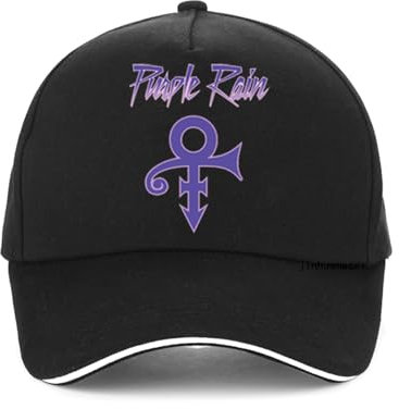 Prince Purple Rain Tour Baseballkappe Mode Männer Frauen Baumwolle Cool Design Snapback Hut Verstellbare Sommerkappen für Männer Gorras Modische Jungen und Mädchen mögen es im Spiel Geschenk