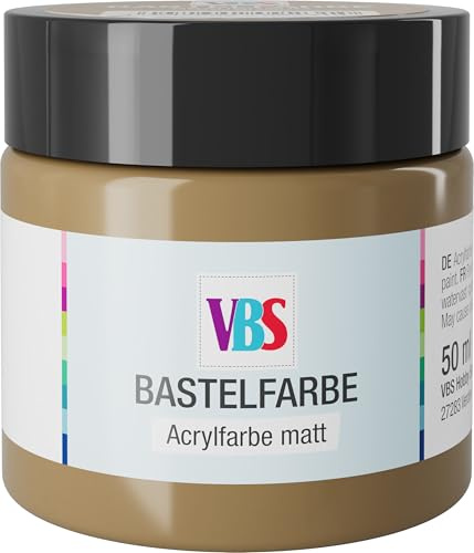 VBS Bastelfarbe 50 ml für Stein Holz Papier Metall kunststoff-sicher