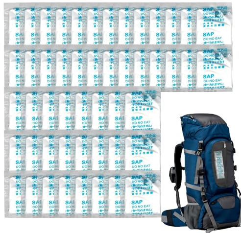 Huehkir Urin Absorber Pulver, 50 Stück Urinpulver, Urin Bindemittel Geruchsneutralisator für Camping Reisen Boot Bio WC Outdoor