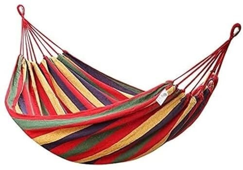 Tragbare Outdoor-Hängematte, Stuhl, gemütlich, zum Aufhängen, Schaukelschaukel für Camping, Erwachsene, leicht, rot, Hängematte für Entspannung, Hinterhof, Terrasse, Reisen