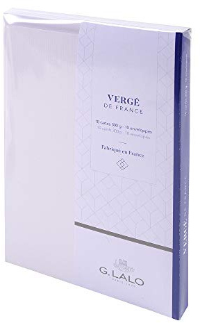 Lalo 25150L Karten Vergé de France 107x152 mm Weiß