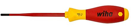Wiha Schraubendreher SoftFinish electric slimFix TORX Tamper Resistant (mit Bohrung) (41143) T20H x 100 mm
