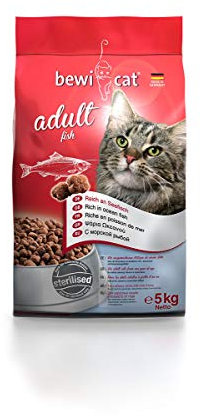 bewi cat Adult Fish [5 kg] Katzenfutter | Für ausgewachsene Katzen ab dem 1. Jahr | reich an Fisch | für kastrierte Katzen geeignet