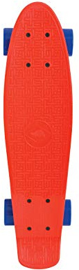 Schildkröt® Retro Skateboard, Premium Board mit Kunststoff-Deck aus haltbarem robustem PP, rutschfester Stand, ABEC7, Alu-Achsen, PU Räder