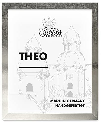 Schloss BILDERRAHMEN Theo 44 x 84 cm, decoración plateada vintage