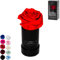 Infinity Flowerbox - 1 echte Infinity Rosen (3 Jahre haltbar ohne Wasser) - Direkt mit Geschenkverpackung geliefert I Handgefertigt in Berlin I Geschenk für Frauen (Rote Rose in schwarzer Box)
