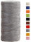 JeogYong Spago Juta Corda di Juta 2mm x 100m, Naturale 3 Strati Spago da Giardino, Corda di Iuta Spessa per Decorazioni Floreali, Fai Da Te, per Confezionare Regali (Grigio)