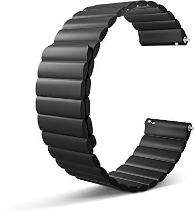 Magnetisches Uhrenarmband aus Silikon, 22 mm, Smartwatch-Bänder, verstellbarer Magnetverschluss für Damen und Herren, Uhrenarmband für Galaxy Gear S3 Frontier GT GT2 Fenix 5 Plus Instinct