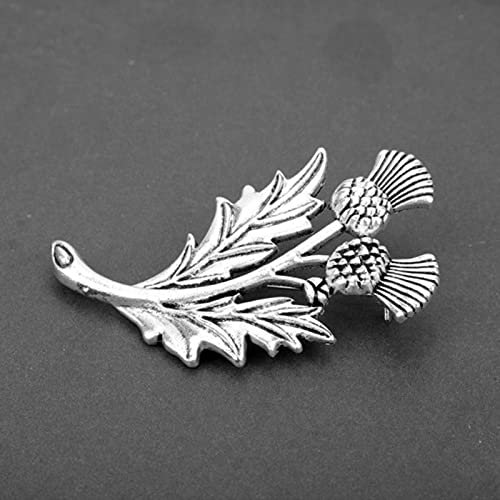 HCMA Outlander Broche Chardon Noeud Celtique Kilt Broche Broche écossais National Fleur Broches Femmes Hommes Viking Nordique Bijoux