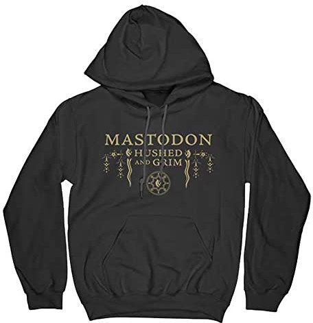 Mastodon Kapuzenpullover Hushed & Grim Cover Band Logo Nue offiziell Herren M