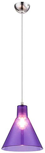 etc-shop Hänge Leuchte Decken Pendel Lampe Ess Zimmer Beleuchtung Acryl Blau