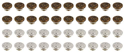 40st Knopf Jeans-hack-taste Hosenschnallen Jackenknöpfe Vintage-accessoires Mantelknöpfe Jeansknöpfe Extender-taste Nagelfrei Heftzwecke Kupferlegierung Verschluss Abnehmbar
