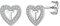 Suplight Ohrstecker Herz Silber 925 Damen Buchstabe T Ohrringe mit Zirkonia Medizinische Ohrringe Kinder Nickel frei hypoallergen herzförmigen Ohrring weißgold Schmuck