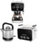 Russell Hobbs Frühstücksserie: Espressomaschine (Siebträgermaschine 15 Bar) + Wasserkocher (1,5l, Schnellkochfunktion) + Toaster (für 2 Scheiben,extra breite Toastschlitze) [Serie Distinction schwarz]
