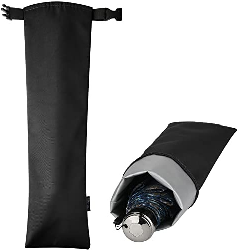 Cosmos 1 Stück Regenschirmtasche, wasserdicht, Reise-Regenschirme, Aufbewahrungstasche, Ärmelabdeckungen, tragbare Reise-Regenschirm-Tragetasche für Zuhause und draußen (Schwarze Farbe)